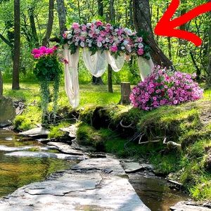 Floral Swag Artificial Silk Flowers